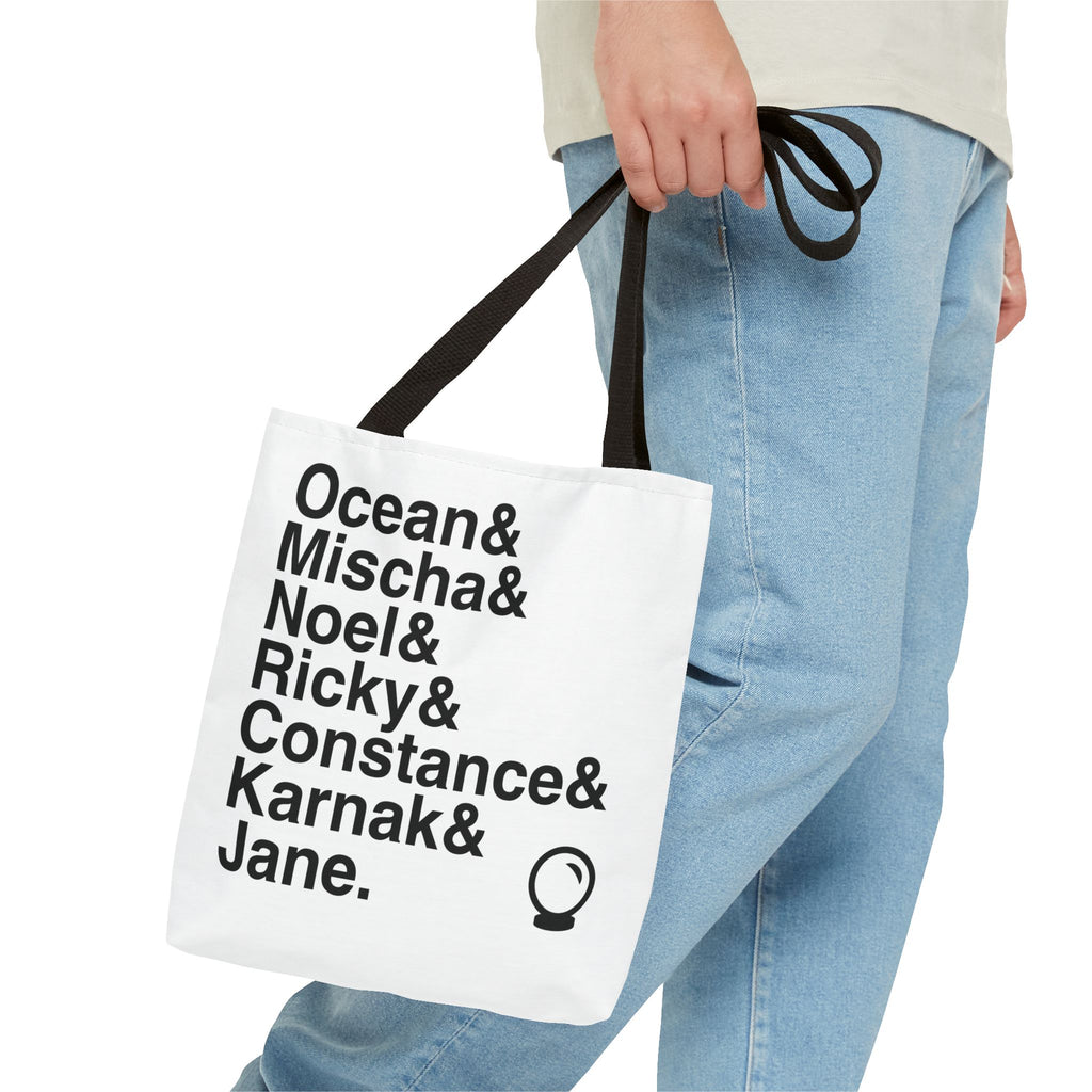 Ride the Cyclone Tote Bag - Ocean, Mischa Names List Bag | The Amazing Karnak Broadway Cult Hit Musical Gift