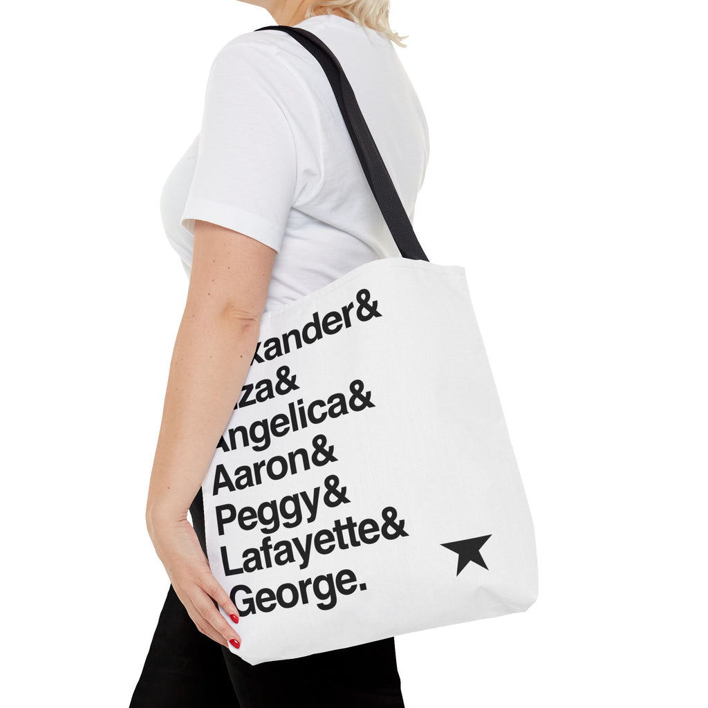 Hamilton Tote Bag - Alexander Hamilton, My Shot Names List Bag | Lin-Manuel Miranda Broadway Musical Gift, History Fan