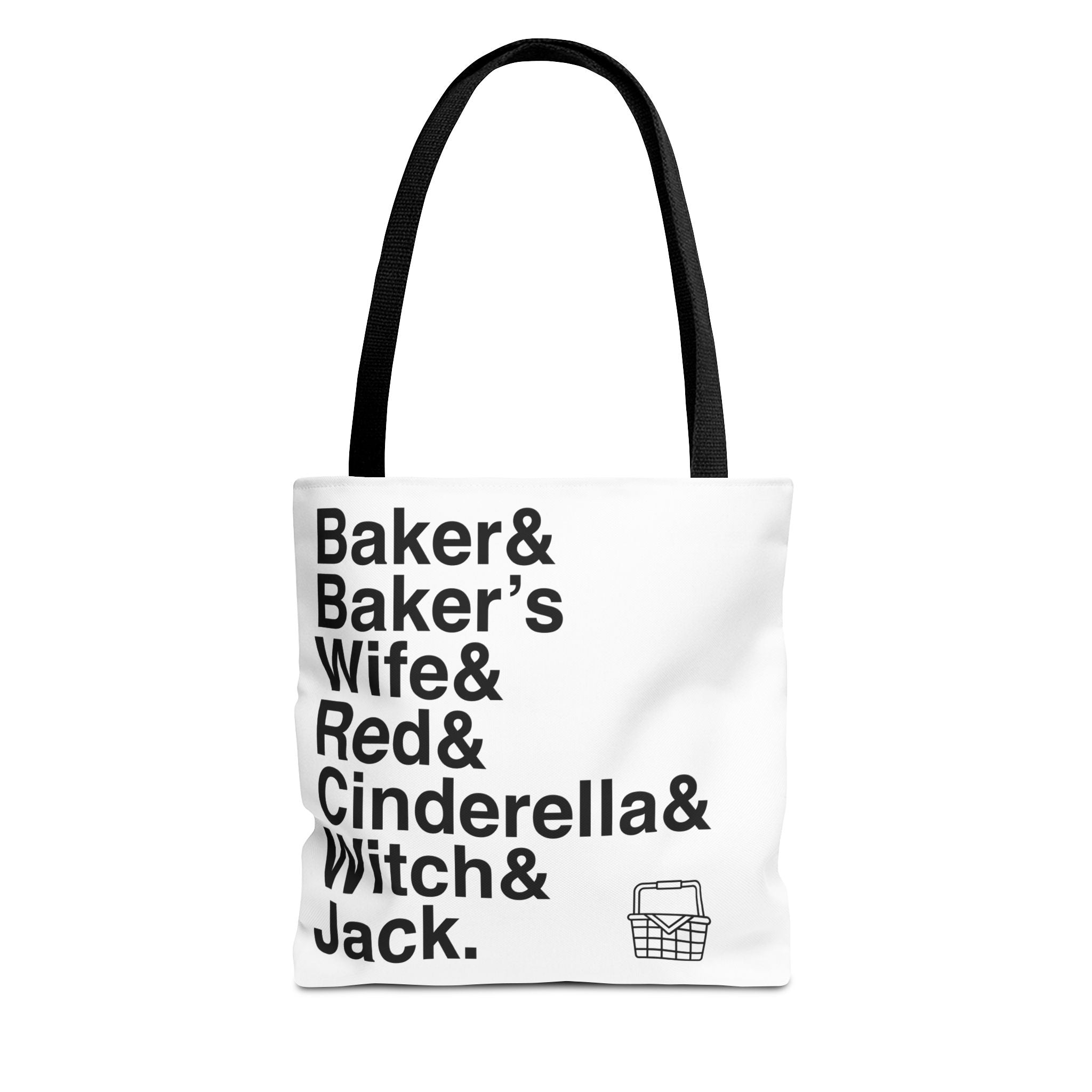 Into the Woods Tote Bag - Sondheim Musical Names List Bag | Baker, Witch, Giant Broadway Gift, Durable Canvas