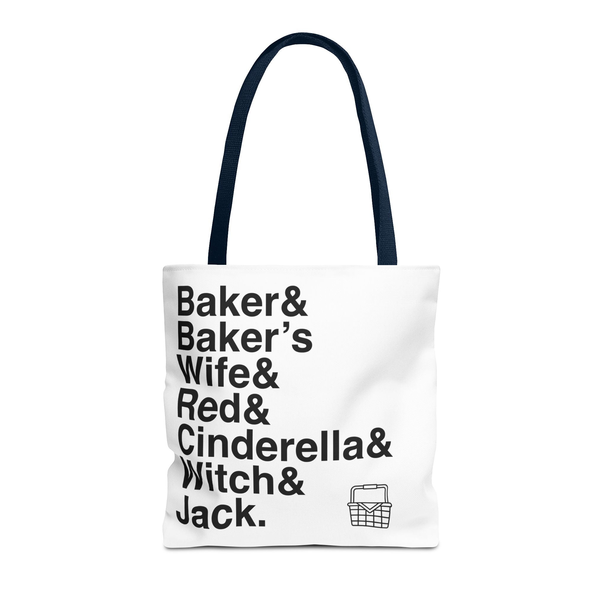 Into the Woods Tote Bag - Sondheim Musical Names List Bag | Baker, Witch, Giant Broadway Gift, Durable Canvas