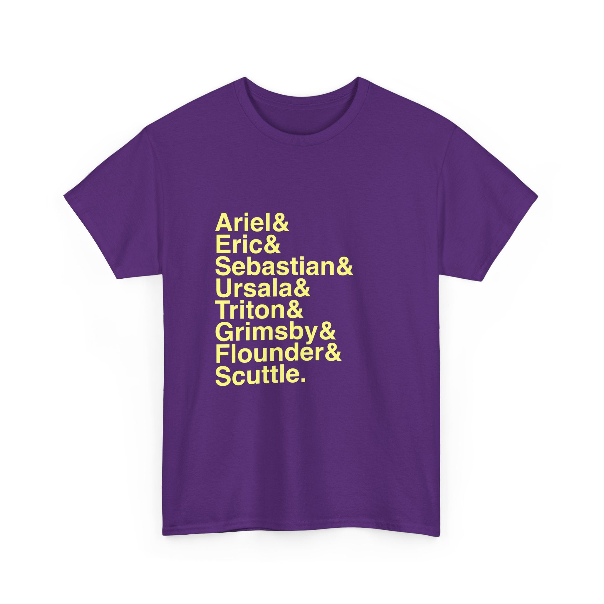 The Little Mermaid T-Shirt - Ariel, Ursula, Sebastian Names List Tee | Disney Broadway Musical Gift, Part of Your World