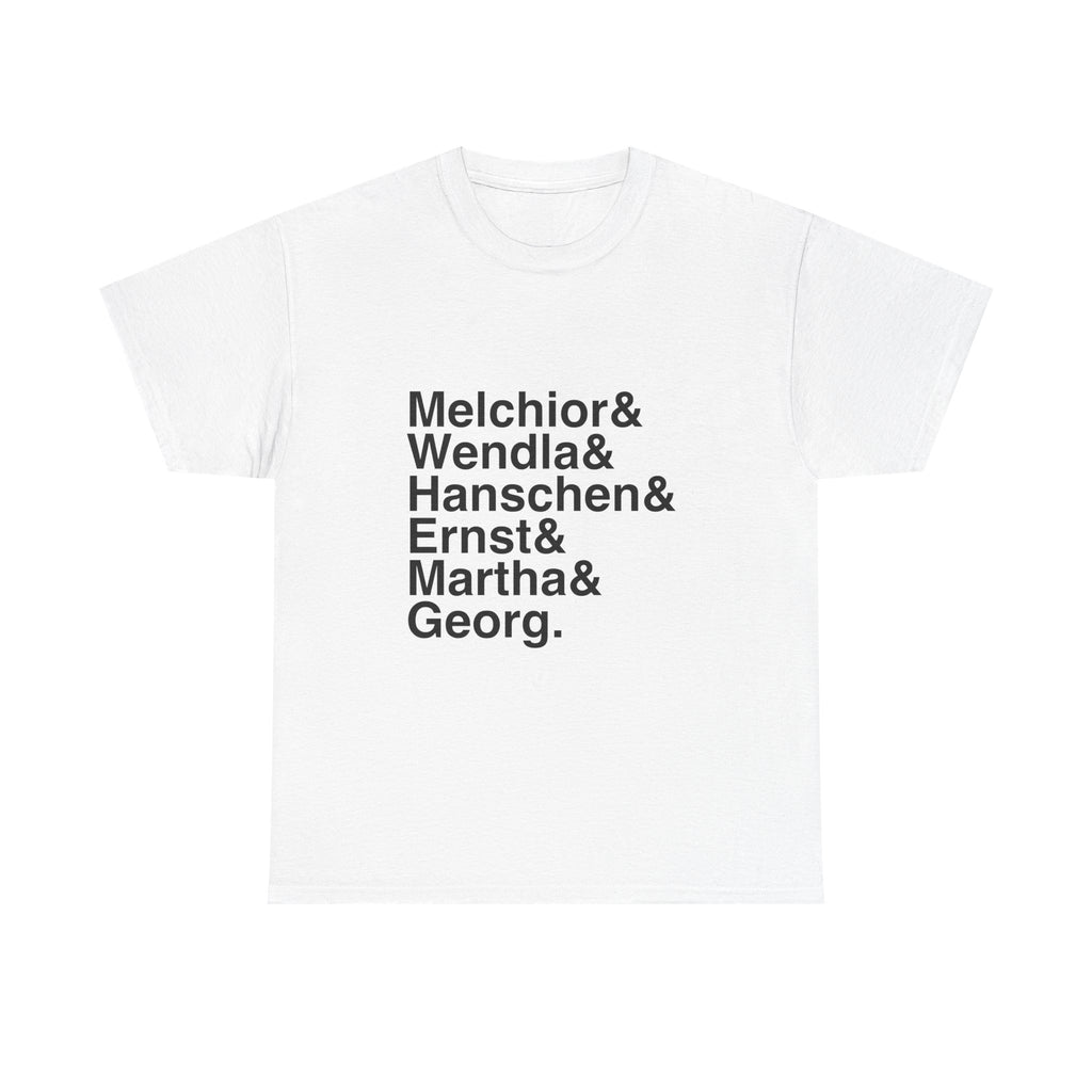 Spring Awakening T-Shirt - Melchior, Wendla Names List Tee | Rock Musical Broadway Gift, Totally Fed Fan Apparel*