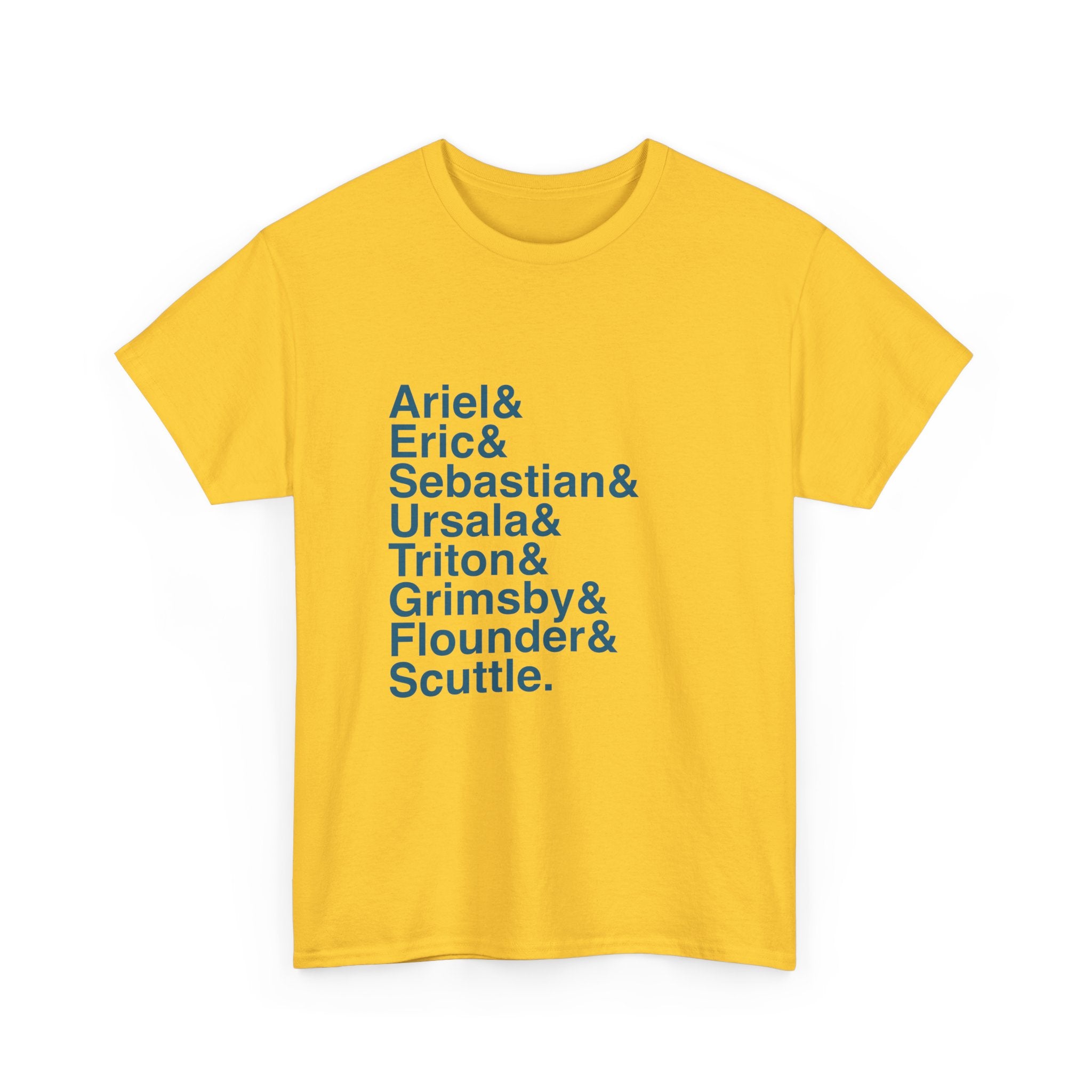 The Little Mermaid T-Shirt - Ariel, Ursula, Sebastian Names List Tee | Disney Broadway Musical Gift, Part of Your World