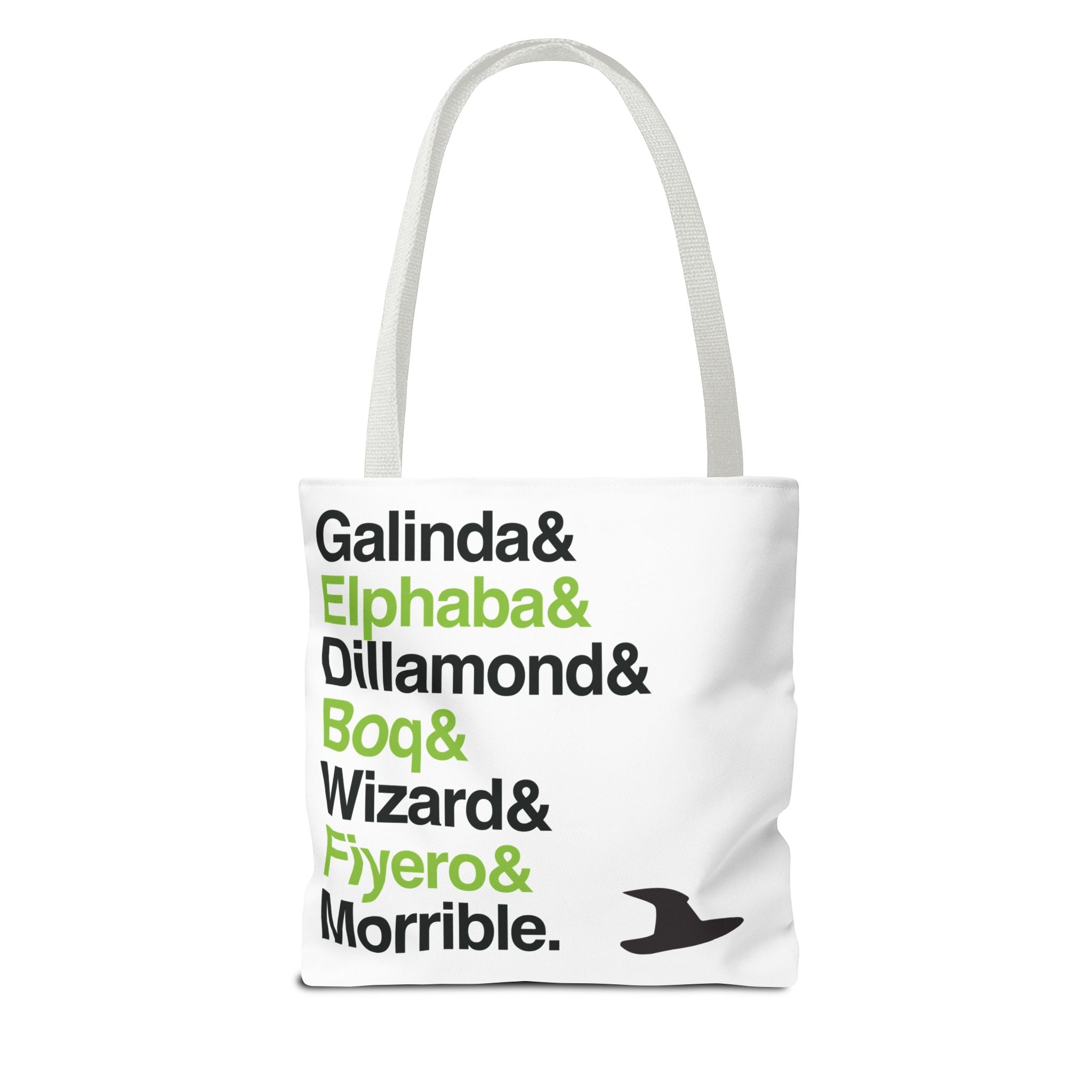 Wicked Tote Bag - Elphaba, Glinda Names List Bag | Defying Gravity Broadway Musical Gift, Durable Canvas