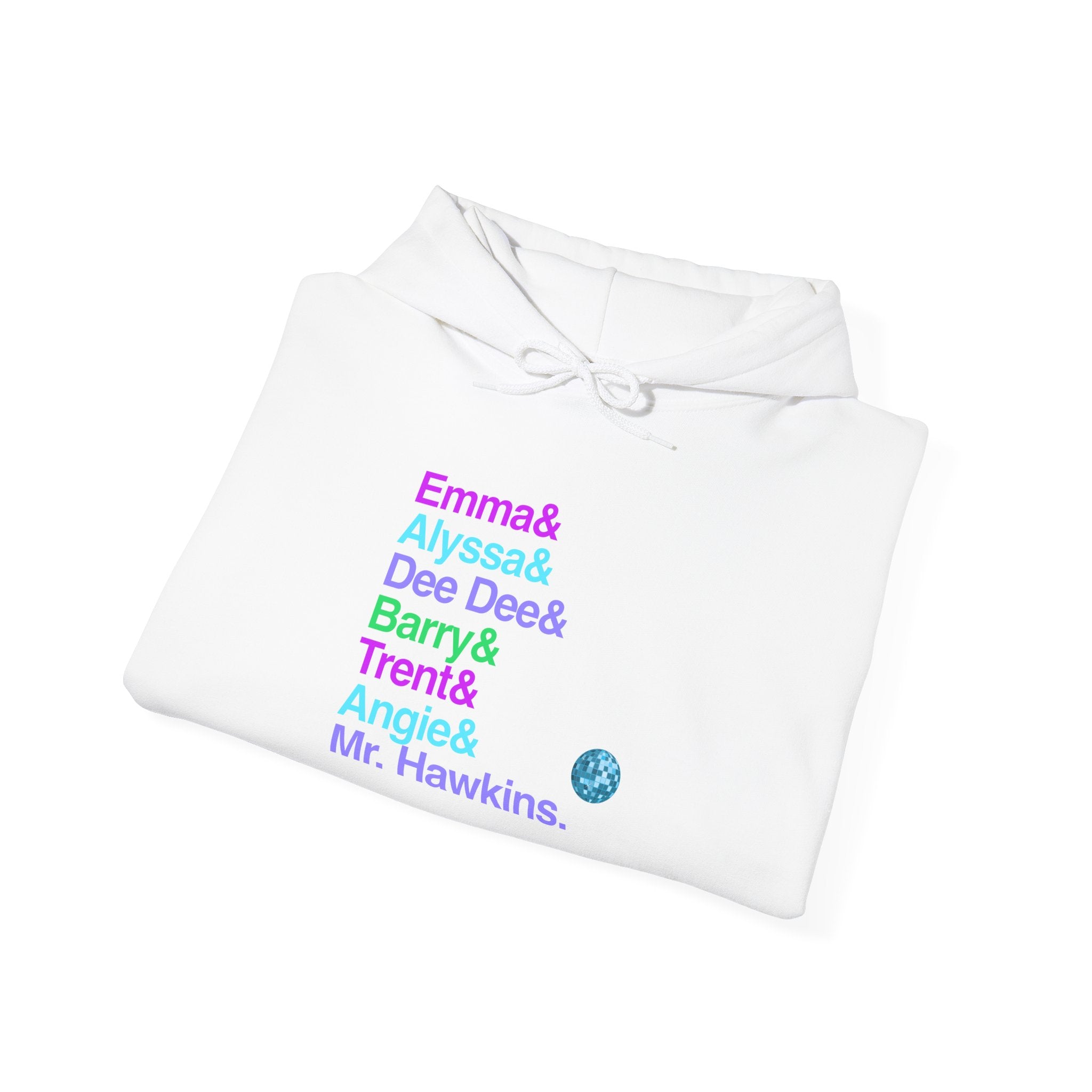 The Prom Hooded Sweatshirt - Emma, Dee Dee Allen Names List Hoodie | Zazz Broadway Musical Gift, LGBTQ Fan