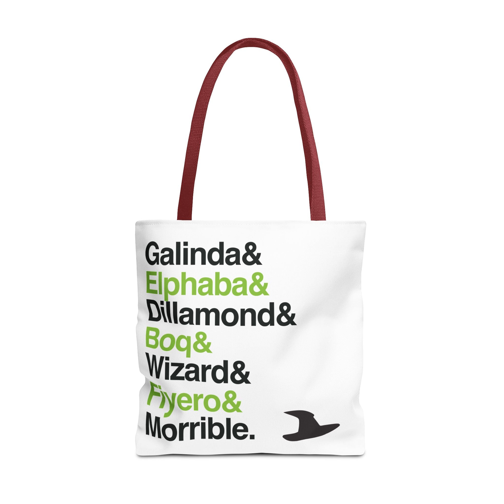 Wicked Tote Bag - Elphaba, Glinda Names List Bag | Defying Gravity Broadway Musical Gift, Durable Canvas