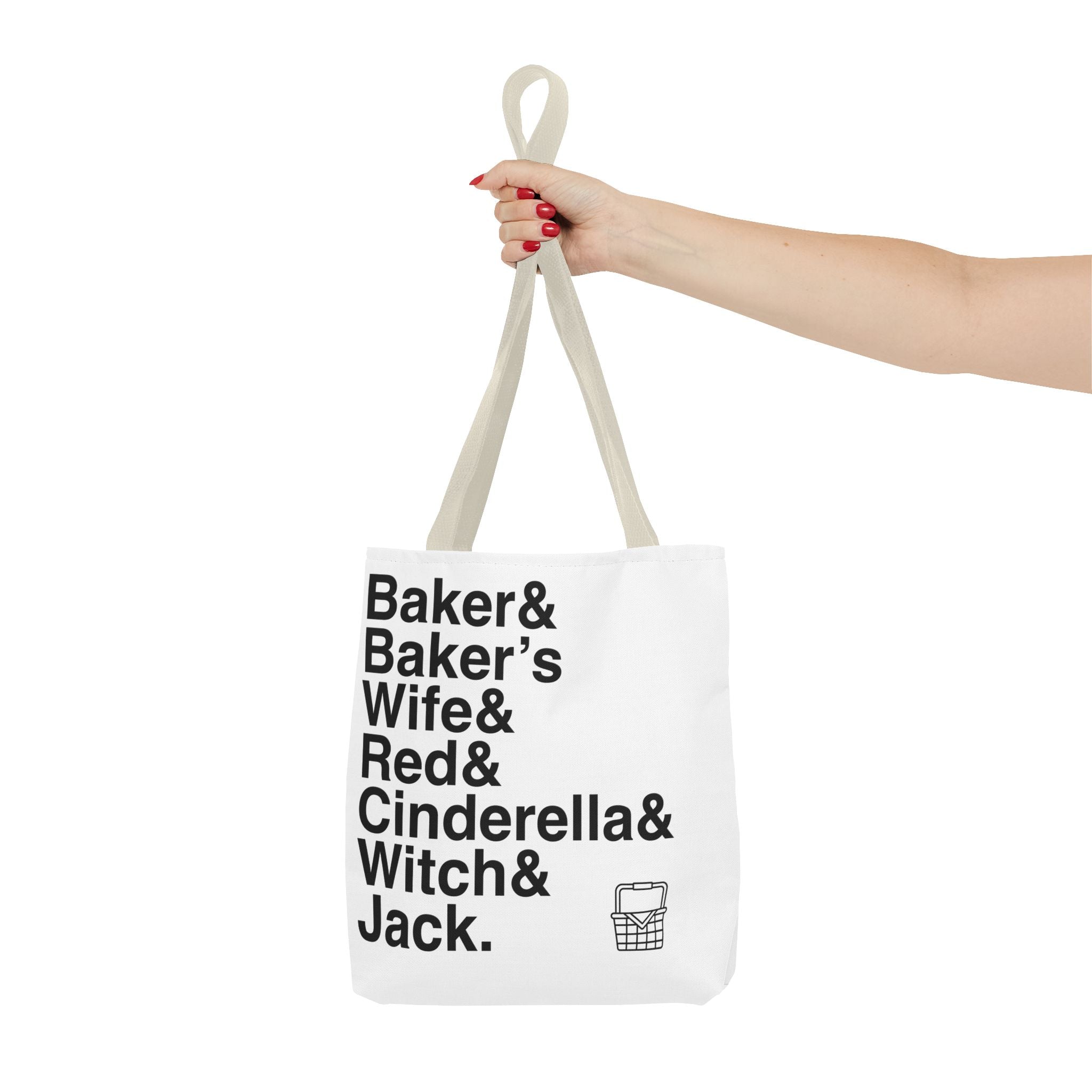 Into the Woods Tote Bag - Sondheim Musical Names List Bag | Baker, Witch, Giant Broadway Gift, Durable Canvas
