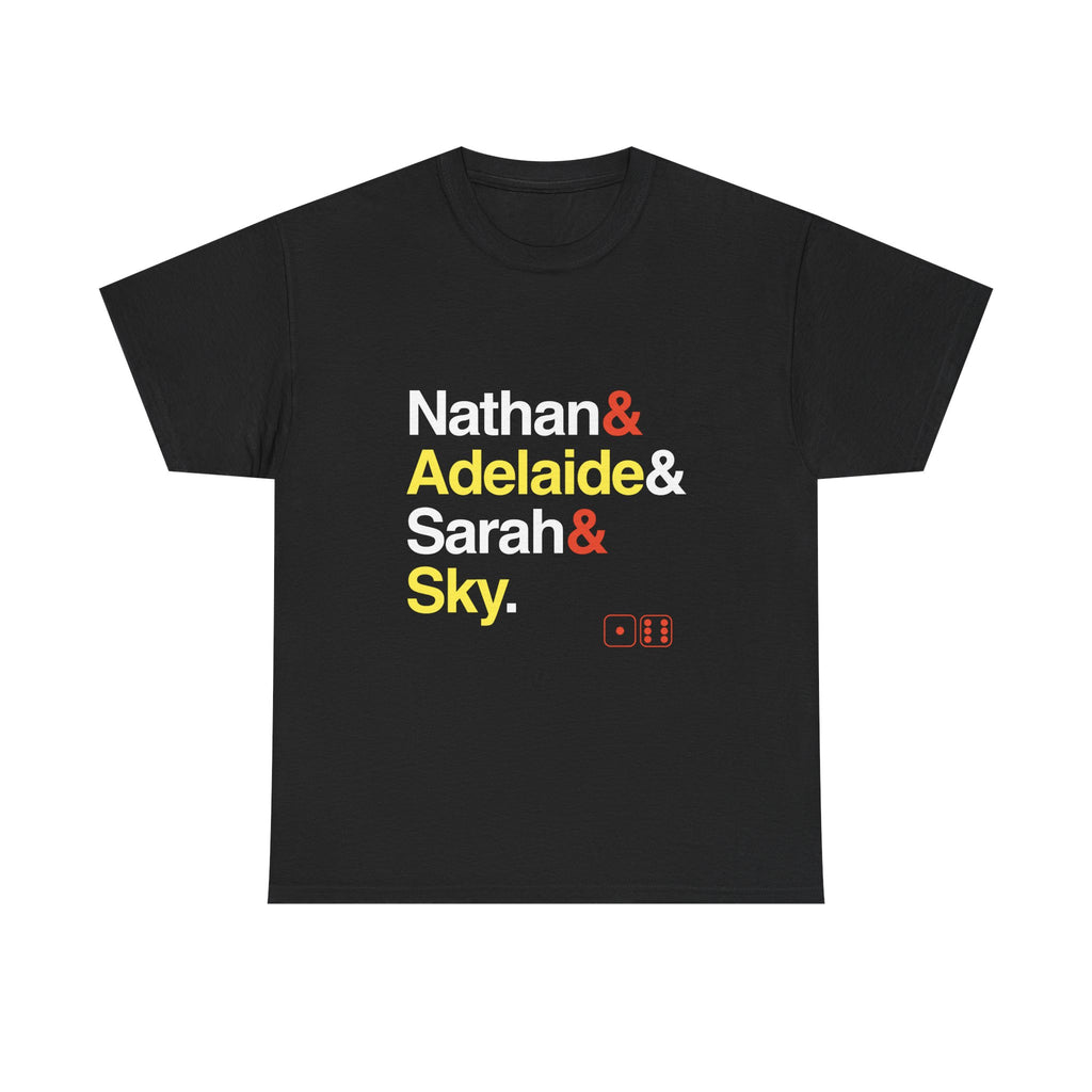 Guys and Dolls T-Shirt - Sky Masterson, Sarah Brown Names List Tee | Runyonland Broadway Musical Gift, Sit Down You're Rockin'