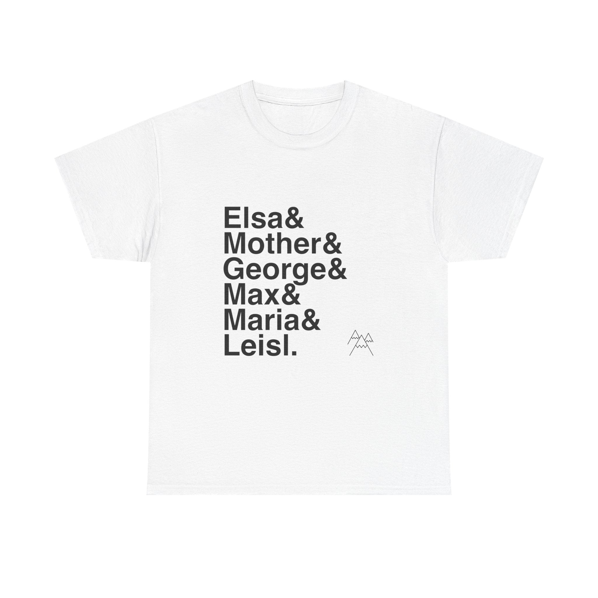 The Sound of Music T-Shirt - Maria, Von Trapp Family Names List Tee | Do-Re-Mi Rodgers & Hammerstein Musical Gift