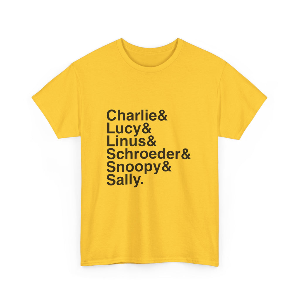 You're a Good Man, Charlie Brown T-Shirt - Snoopy, Lucy Names List Tee | Peanuts Broadway Musical Gift, Happiness Fan